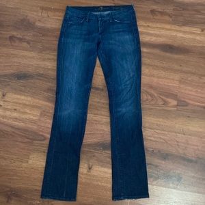 7 for all mankind straight leg jeans - 27
